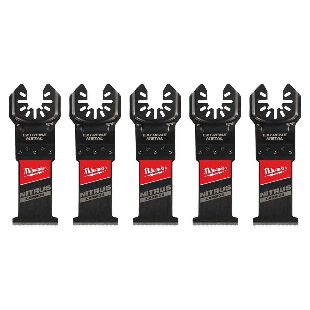 Milwaukee 49-25-1565 1-3/8" NITRUS™ Carbide Extreme Metal Universal Fit Oscillating Multi-Tool Blade (5 PK)