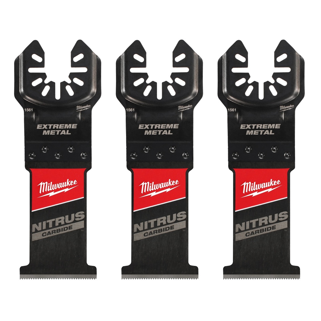 Milwaukee 49-25-1563 1-3/8" NITRUS™ Carbide Extreme Metal Universal Fit Oscillating Multi-Tool Blade (3 PK)