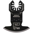 Milwaukee 49-25-2275 DIAMOND MAX™ Diamond Grit Grout Removal Universal Fit Oscillating Multi-Tool Blade (5 PK)
