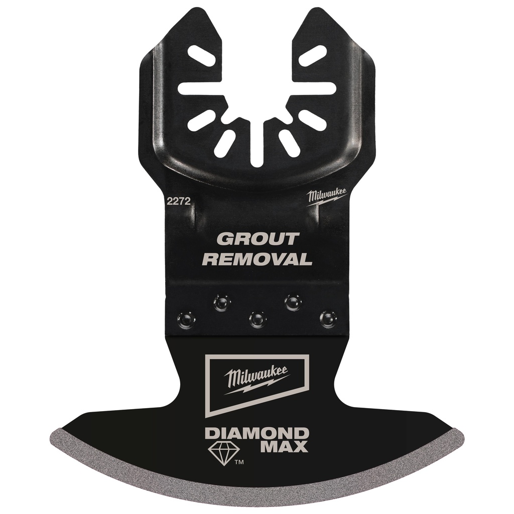 Milwaukee 49-25-2272 DIAMOND MAX™ Diamond Grit Grout Removal Universal Fit Oscillating Multi-Tool Blade (1 PK)