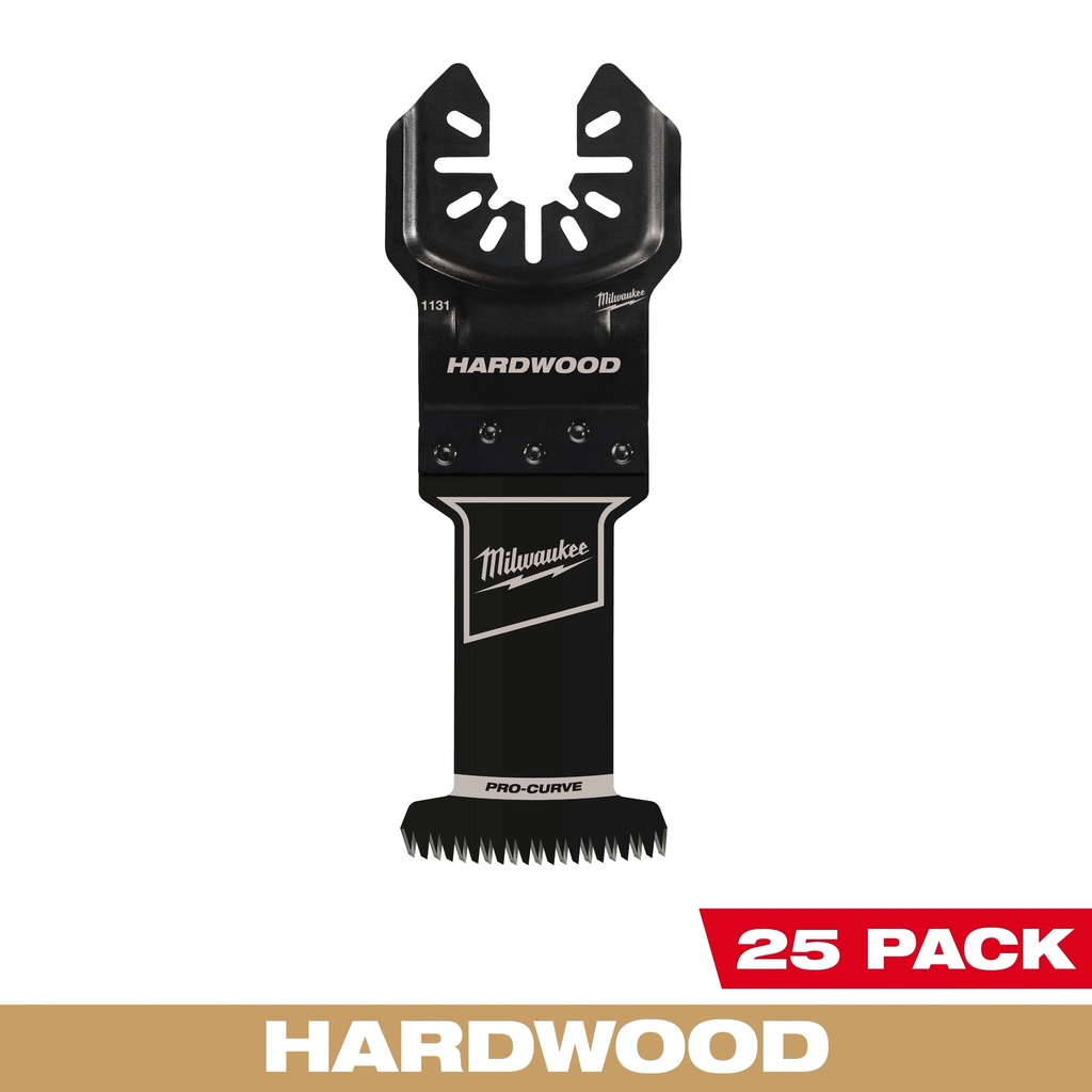 Milwaukee 49-25-1138 1-3/8” High Carbon Steel Precision Tooth Hardwood Universal Fit Oscillating Multi-Tool Blade (25 PK)