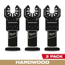 Milwaukee 49-25-1133 1-3/8” High Carbon Steel Precision Tooth Hardwood Universal Fit Oscillating Multi-Tool Blade (3 PK)
