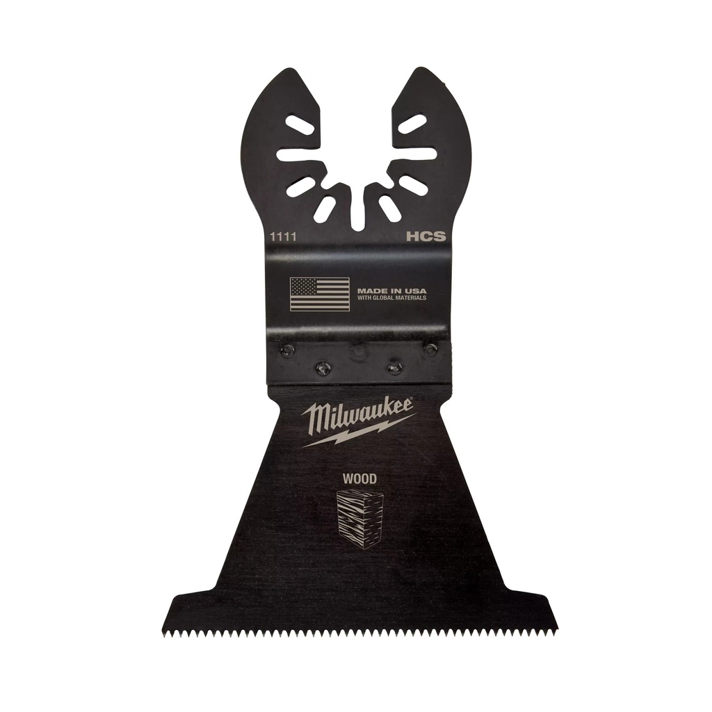 Milwaukee 49-25-1119 2-1/2” High Carbon Steel Wood Universal Fit Oscillating Multi-Tool Blade (10 PK)