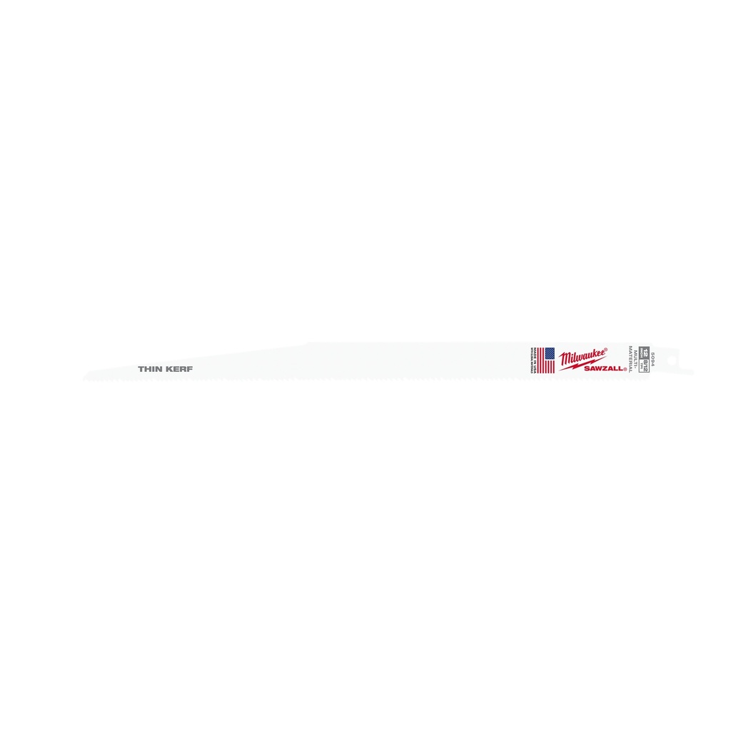 Milwaukee 48-01-2094 12" 8/12 TPI SAWZALL® Blade for Multi-Material (25 PK)