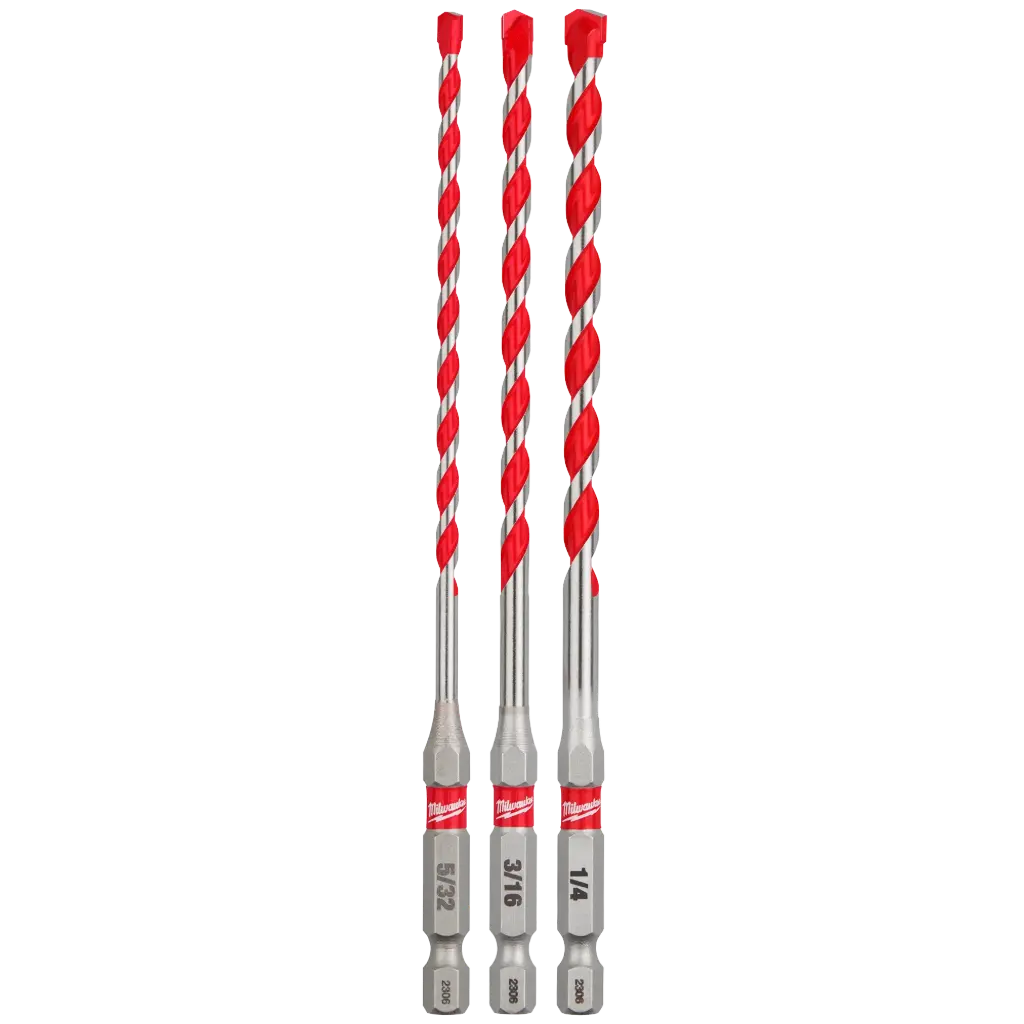 Milwaukee 48-20-9050 3PC SHOCKWAVE™ Impact Duty Carbide Hammer Drill Bit Set