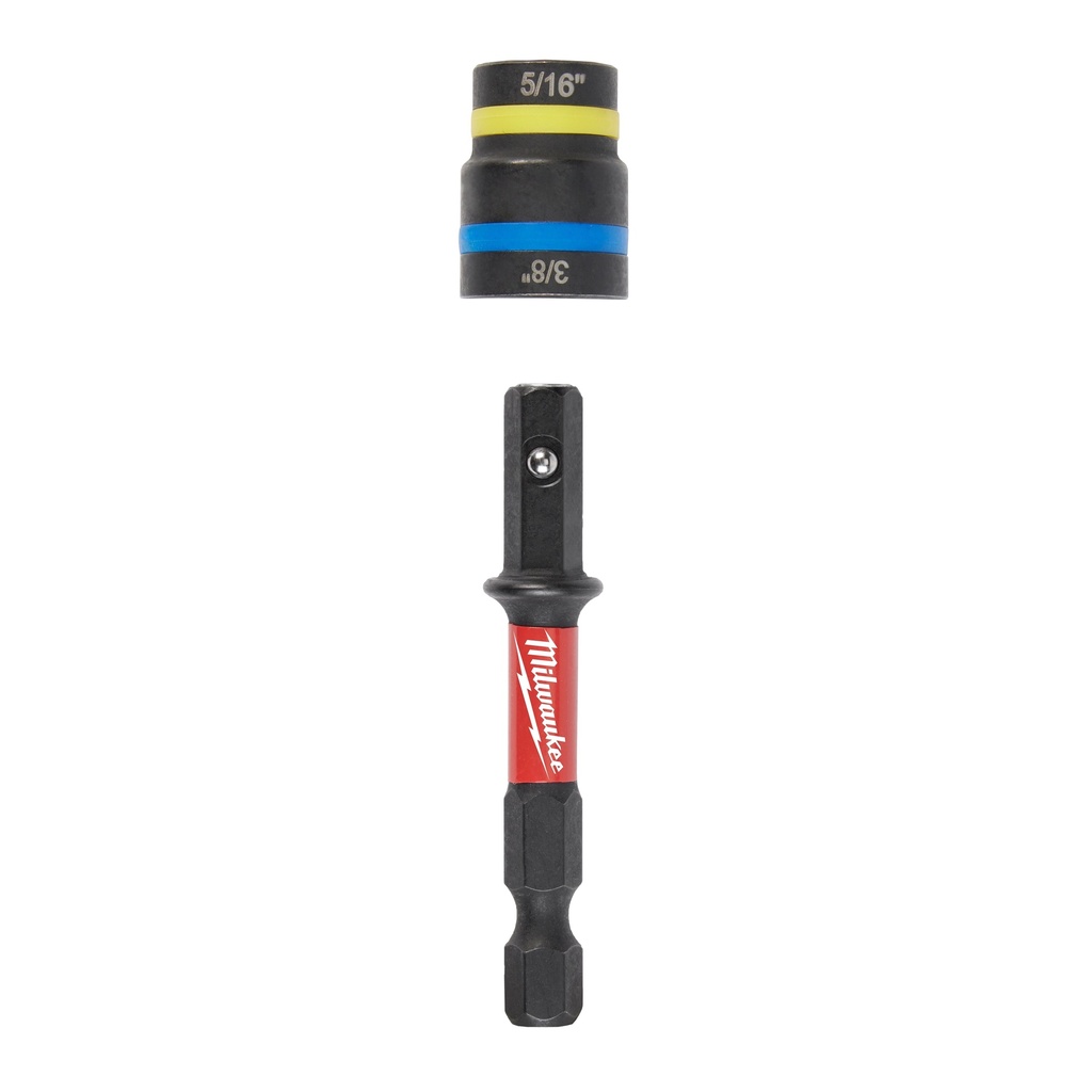 Milwaukee 49-66-4543 SHOCKWAVE™ Impact Duty 5/16” and 3/8” x 2-1/2” QUIK-CLEAR™ 2-in-1 Magnetic Nut Driver