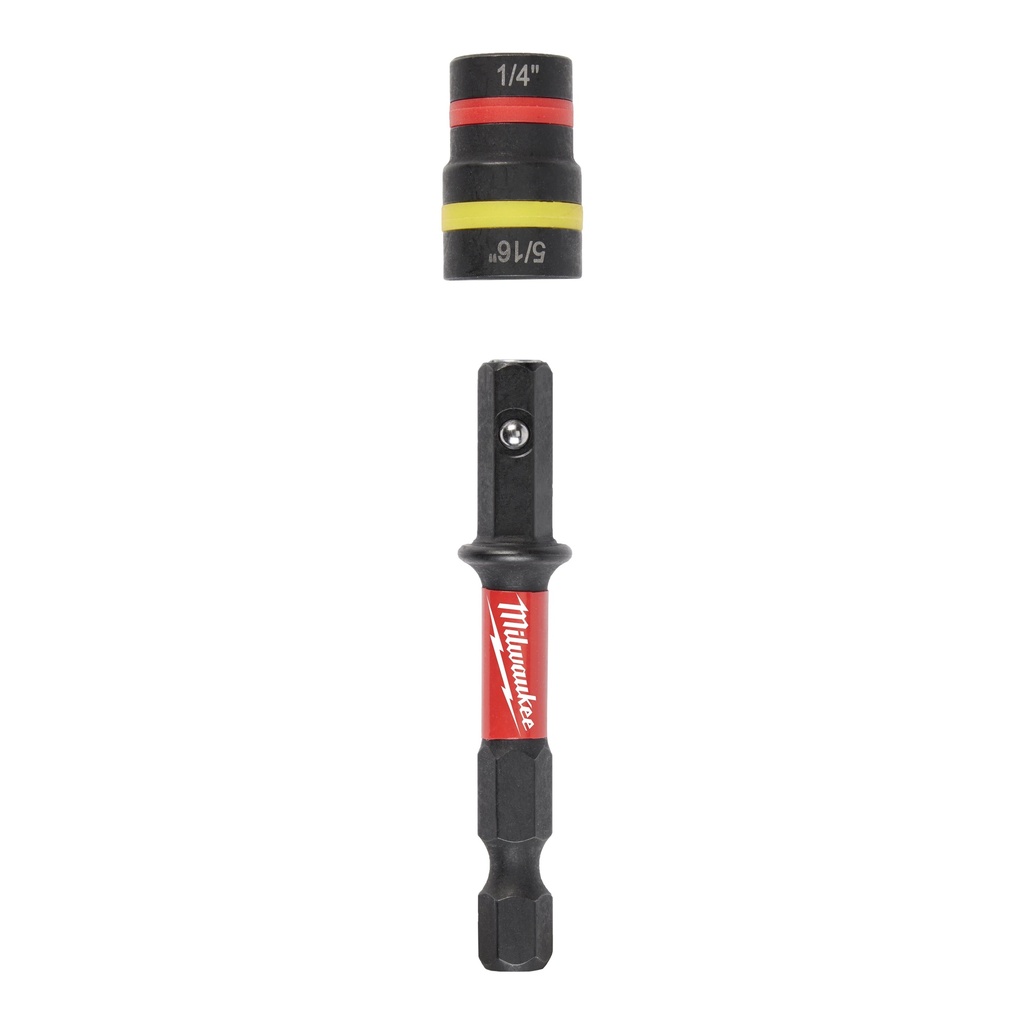 Milwaukee 49-66-4542 SHOCKWAVE™ Impact Duty 1/4” and 5/16” x 2-1/4” QUIK-CLEAR™ 2-in-1 Magnetic Nut Driver