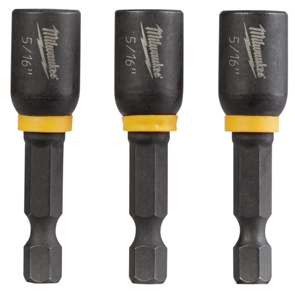 Milwaukee 49-66-4523 SHOCKWAVE™ Impact Duty 5/16” x 1-7/8” Magnetic Nut Driver (3 PK)