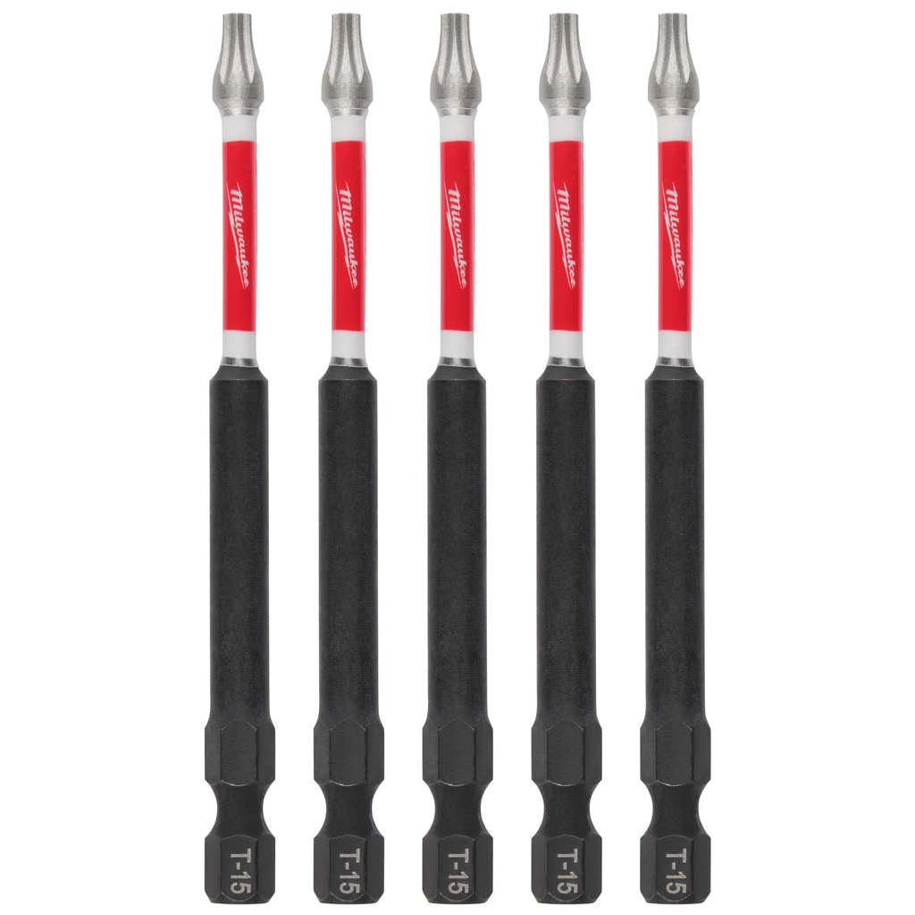 Milwaukee 48-32-4577 SHOCKWAVE™ Impact Duty 3-1/2" TORX® T15 Power Bits (5 PK)