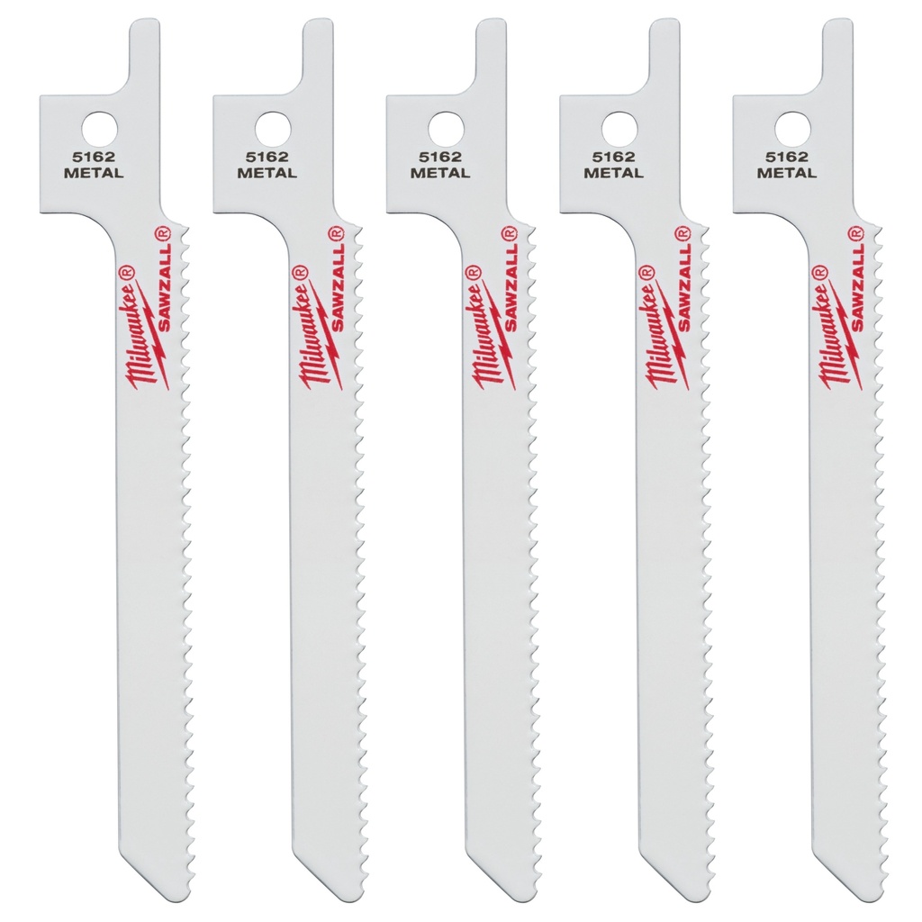 Milwaukee 48-00-5162 3-5/8" 14 TPI SAWZALL® Blade for Metal Scroll (5 PK)
