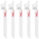 Milwaukee 48-00-5161 3-5/8" 10 TPI SAWZALL® Blade for Metal Scroll (5 PK)