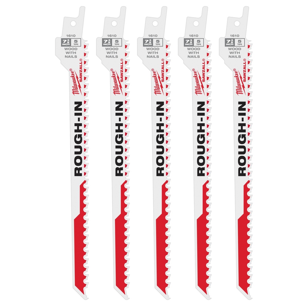 Milwaukee 48-00-1610 Rough-In SAWZALL® Blade (5 PK)