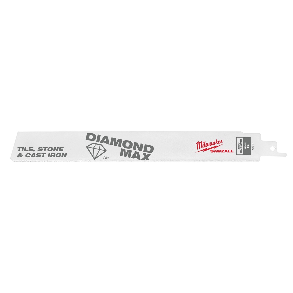 Milwaukee 48-00-1450 9" Diamond Max™ Diamond Grit SAWZALL® Blade