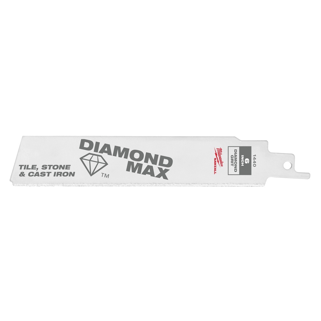 Milwaukee 48-00-1440 6" Diamond Max™ Diamond Grit SAWZALL® Blade