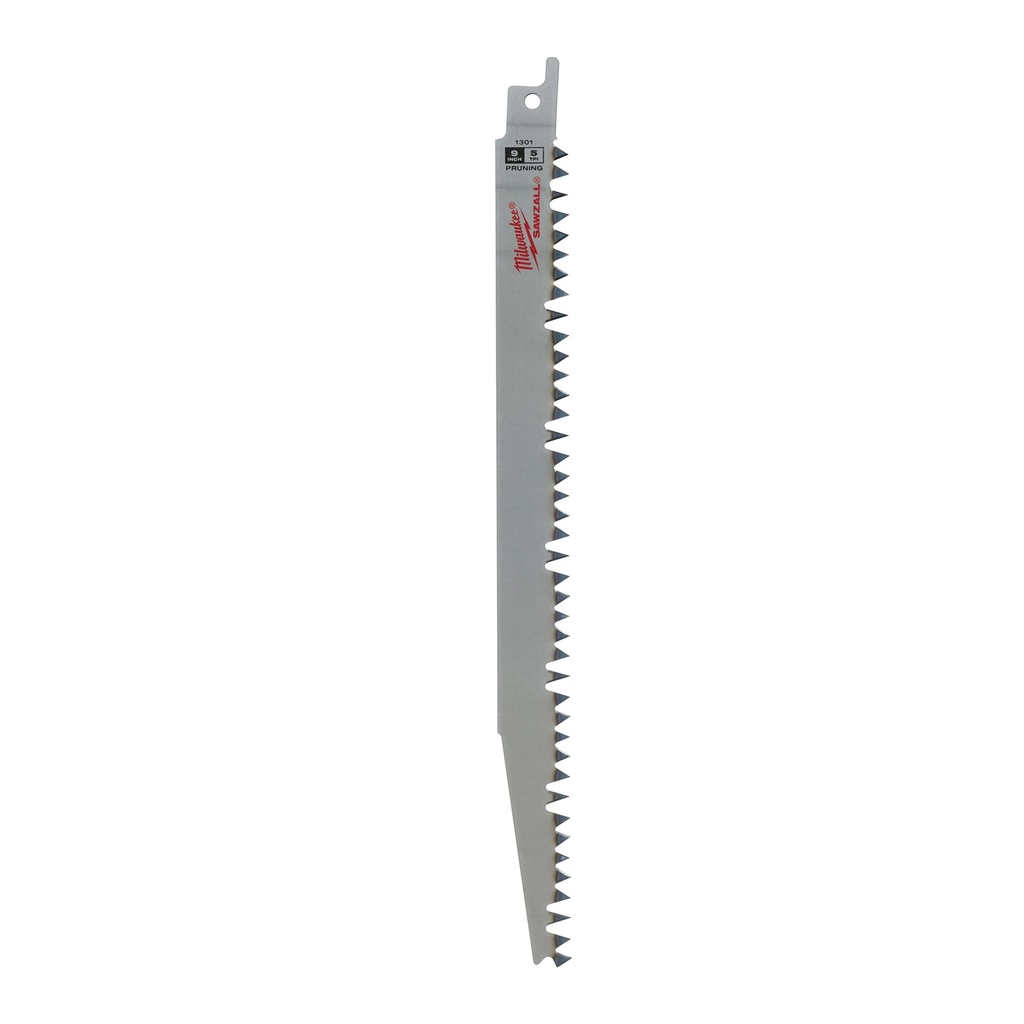 Milwaukee 48-00-1301 9" 5 TPI Fleam Ground Pruning SAWZALL® Blade for Clean Wood (5 PK)