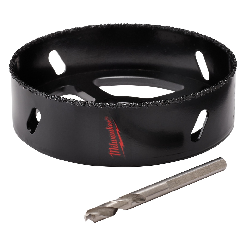 Milwaukee 49-56-0303 5-3/8" Recessed Light Carbide Grit Hole Saw with Pilot Bit