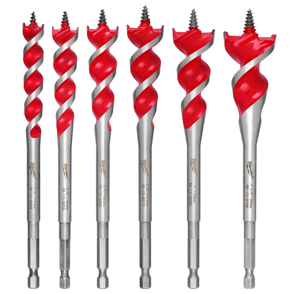 Milwaukee 48-13-0600 SPEED FEED™ Wood Bit 6-1/2" Set - 6 PC