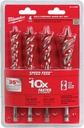 Milwaukee 48-13-0400 SPEED FEED™ Wood Bit 6-1/2" Set - 4 PC
