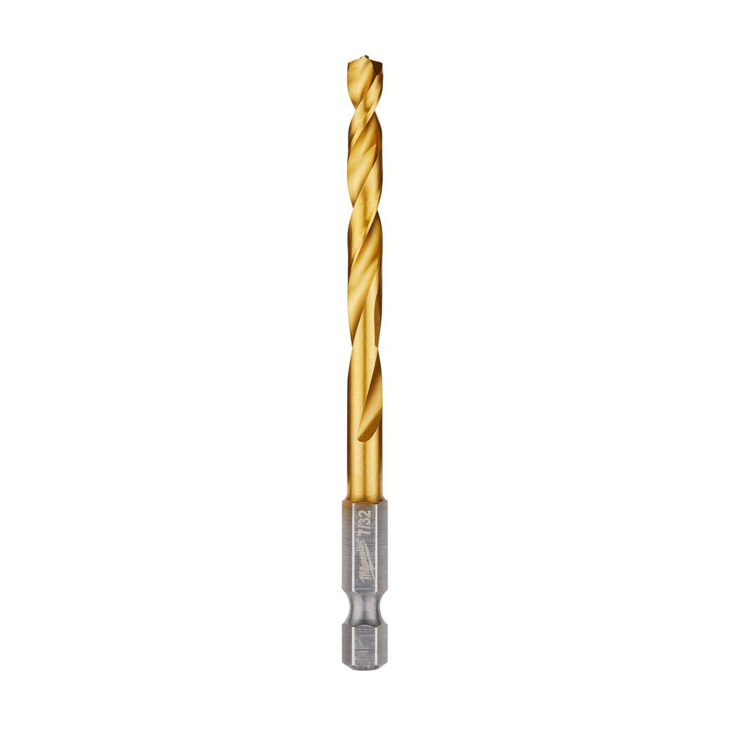 Milwaukee 48-89-4611 7/32" SHOCKWAVE™ Impact Duty RED HELIX™ Titanium Drill Bit