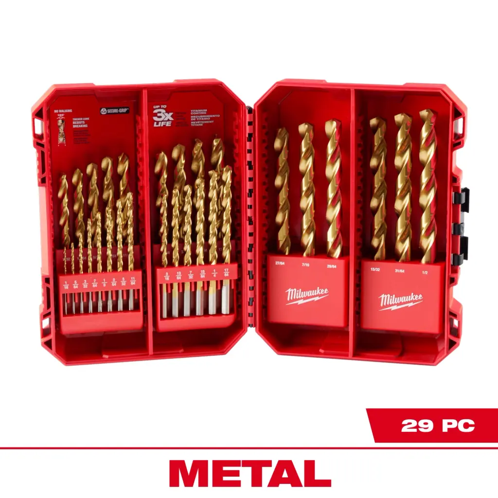 Milwaukee 48-89-0012 29PC THUNDERBOLT® Titanium Drill Bit Set