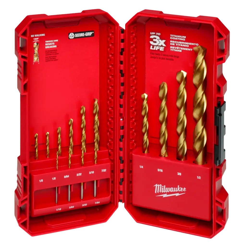 Milwaukee 48-89-0011 14PC THUNDERBOLT® Titanium Drill Bit Set
