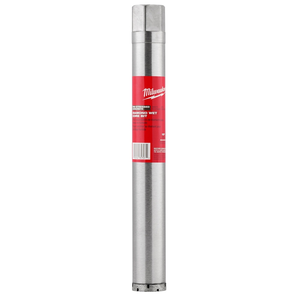 Milwaukee 48-17-1010 1" Pre-Stressed Diamond Wet Core Bit
