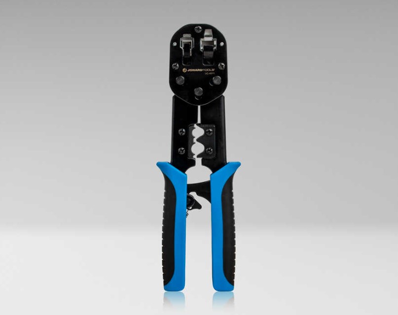 Jonard UC-4511 RJ45 & RJ11/12 Modular Pass-through Crimper with Tail Crimping Slots