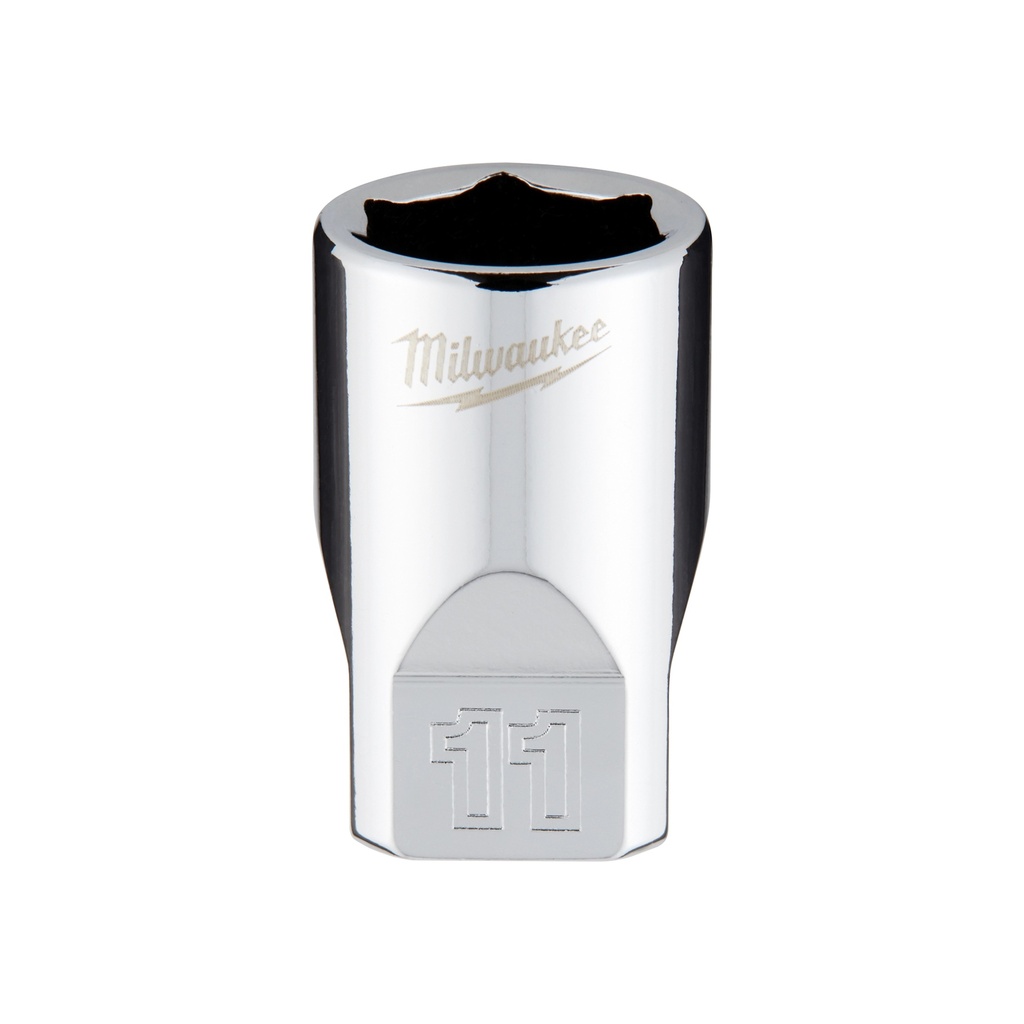 Milwaukee 45-34-9037 1/4" Drive 11mm Metric Socket with FOUR FLAT™ Sides