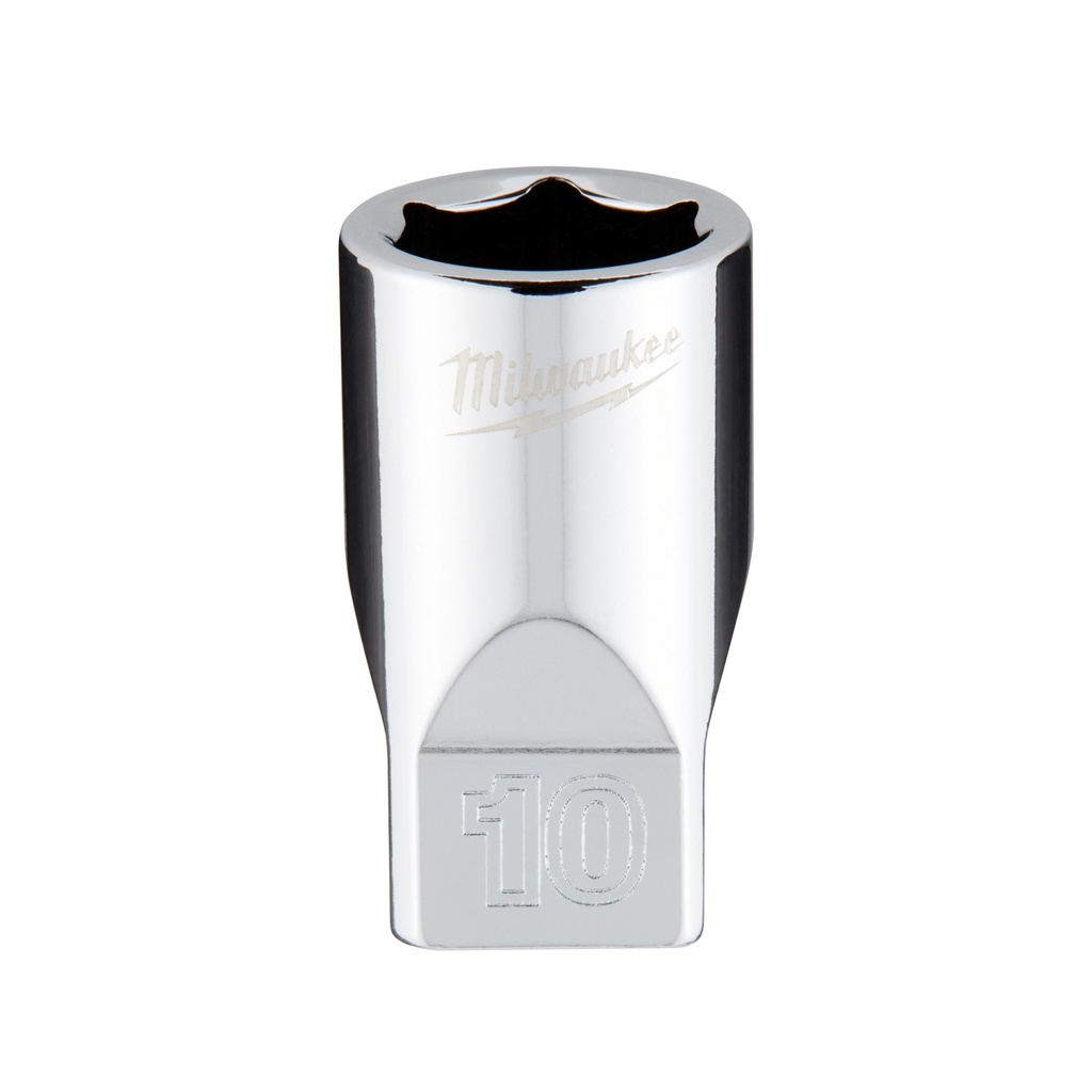 Milwaukee 45-34-9036 1/4" Drive 10mm Metric Socket with FOUR FLAT™ Sides