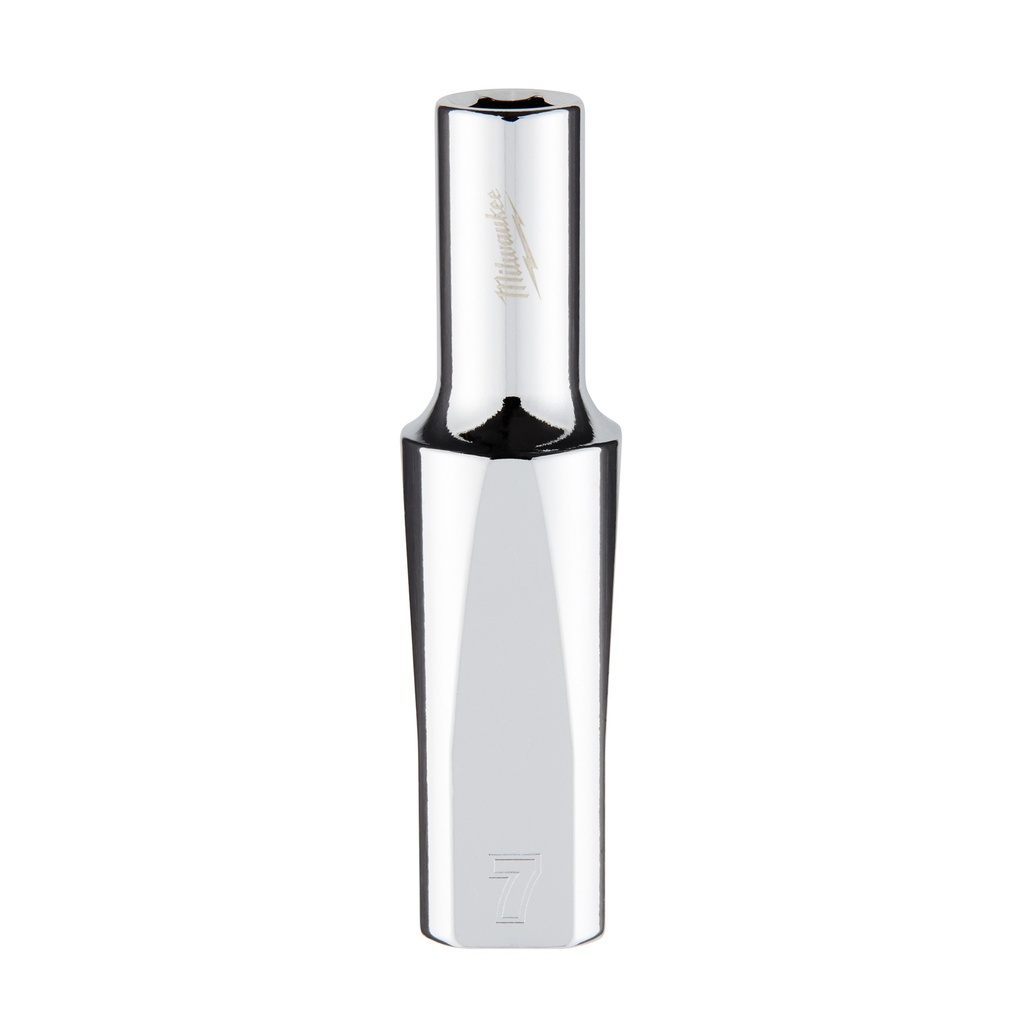 Milwaukee 45-34-9091 3/8" Drive 7mm Metric Deep Socket with FOUR FLAT™ Sides