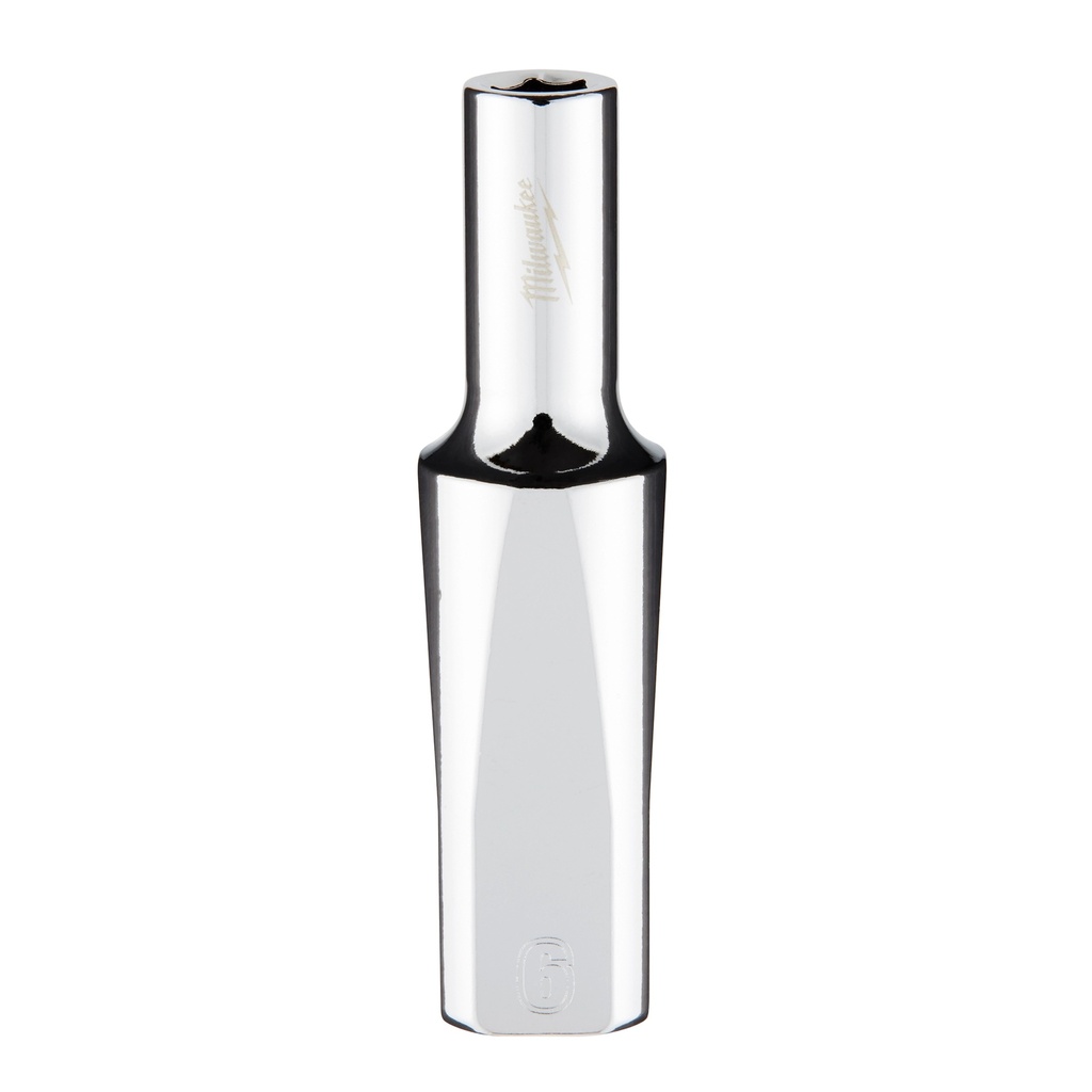Milwaukee 45-34-9090 3/8" Drive 6mm Metric Deep Socket with FOUR FLAT™ Sides