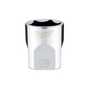 Milwaukee 45-34-9088 3/8" Drive 18mm Metric Socket with FOUR FLAT™ Sides