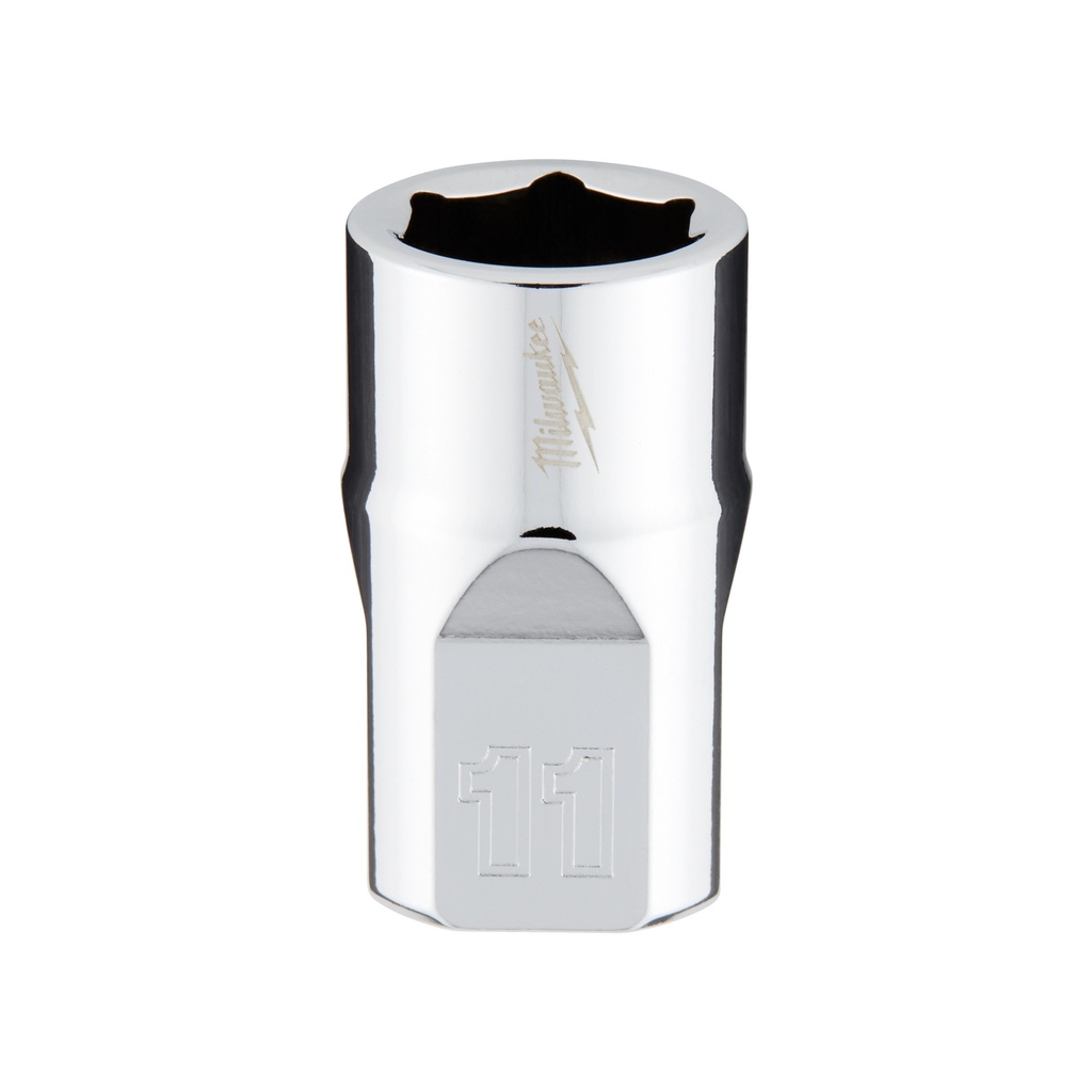 Milwaukee 45-34-9081 3/8" Drive 11mm Metric Socket with FOUR FLAT™ Sides