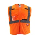 Milwaukee 48-73-5127 Class 2 Breakaway High Visibility Orange Mesh Safety Vest - 2XL/3XL