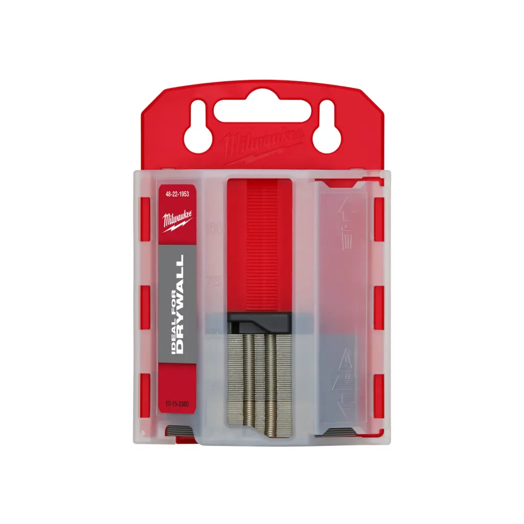 Milwaukee 48-22-1953 50 PC Drywall Utility Knife Blades w/ Dispenser