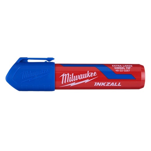 Milwaukee 48-22-3267 INKZALL (12) Extra Large Chisel Tip Blue Marker