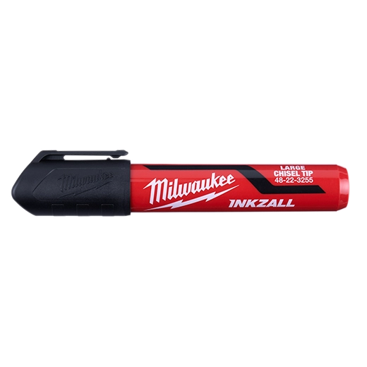 Milwaukee 48-22-3250 INKZALL™ 3PC Large Chisel Tip Black Marker