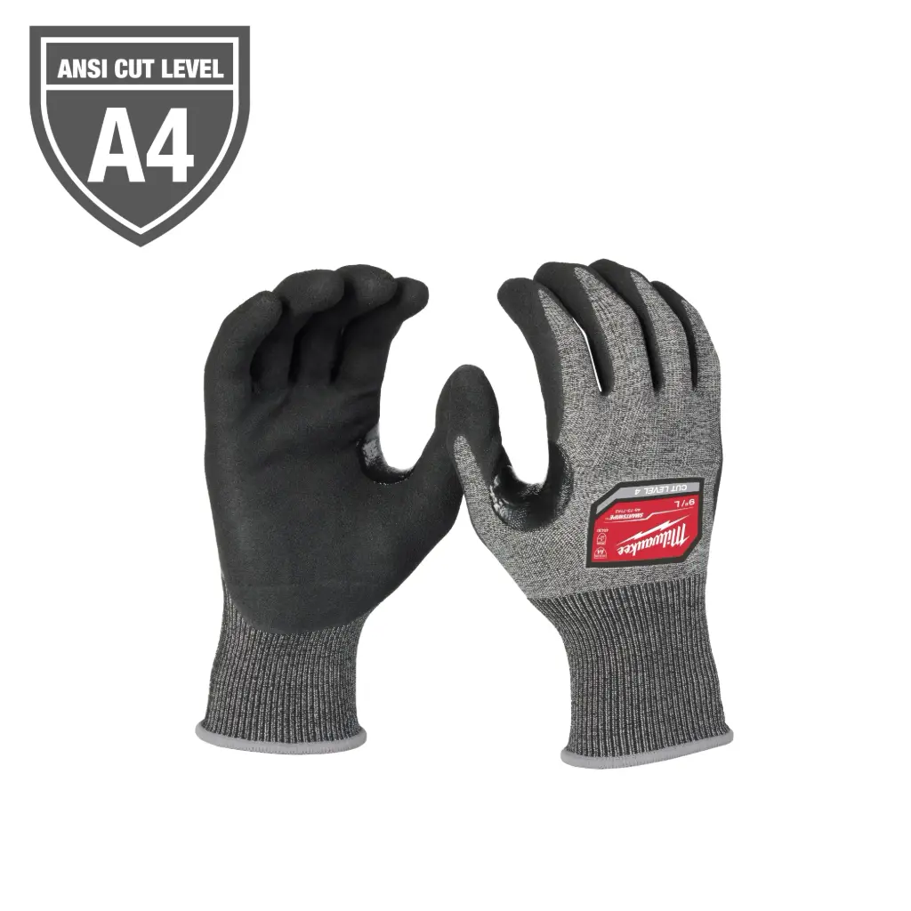 Milwaukee 48-73-7142 Cut Level 4 High-Dexterity Nitrile Dipped Gloves - L