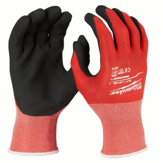 Milwaukee 48-22-8947B 12 Pair Cut Level 4 Nitrile Dipped Gloves - L