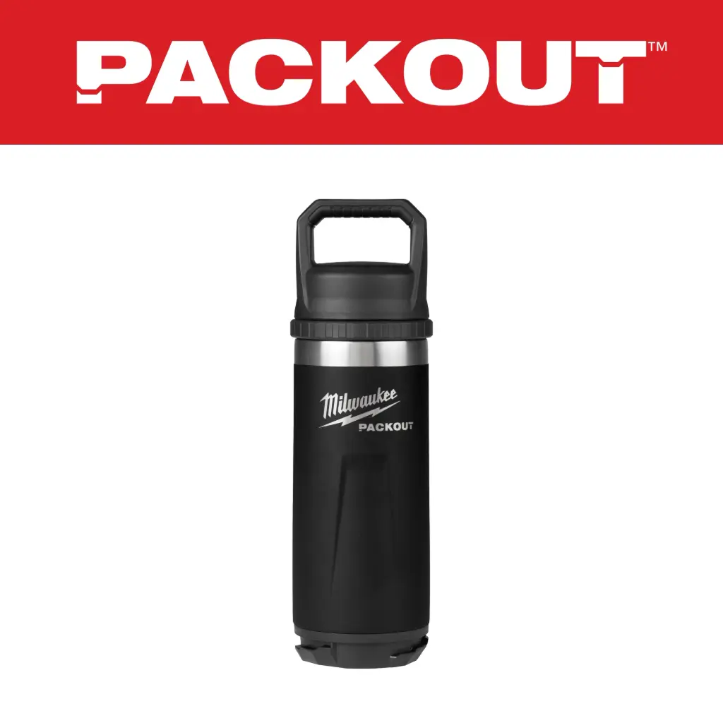 Milwaukee 48-22-8382B PACKOUT™ 18oz Insulated Bottle with Chug Lid
