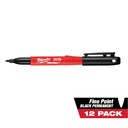 Milwaukee 48-22-3209 INKZALL™ 12PC Fine Point Black Marker