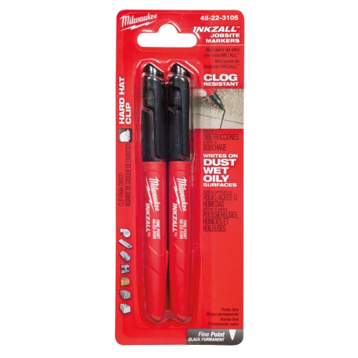 Milwaukee 48-22-3105 2PK INKZALL™ Black Fine Point Marker