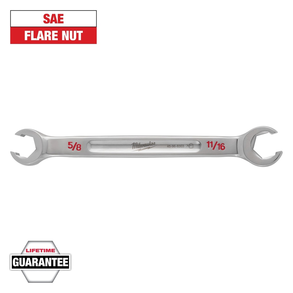 Milwaukee 45-96-8303 5/8" X 11/16" Double End Flare Nut Wrench