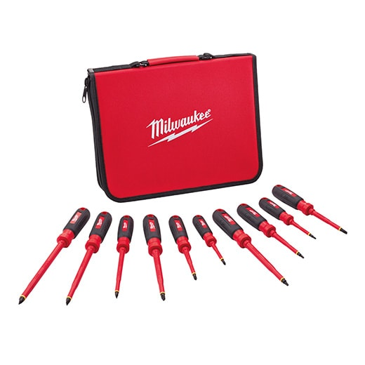 Milwaukee 48-22-2210 10 PC 1000V Insulated Screwdriver Set w/ EVA Foam Case