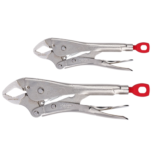 Milwaukee 48-22-3702 2 Piece 7" & 10" Curved Jaw Locking Pliers with Maxbite