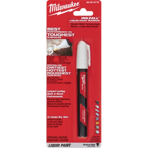 Milwaukee 48-22-3712 INKZALL™ White Liquid Paint Marker
