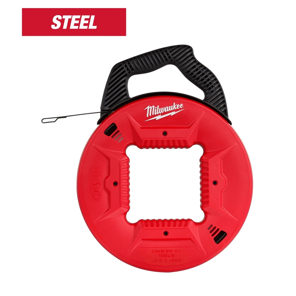 Milwaukee 48-22-4185 100' 1/4" Steel Fish Tape