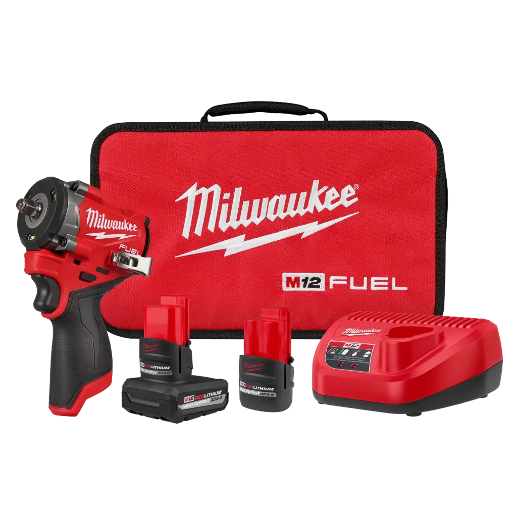 Milwaukee 2562-22 M12 FUEL™ Stubby 3/8" Impact Wrench Kit