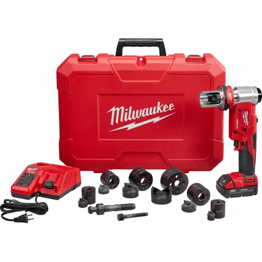 Milwaukee 2677-21 M18™ FORCE LOGIC™ 6T Knockout Tool 1/2" - 2" Kit
