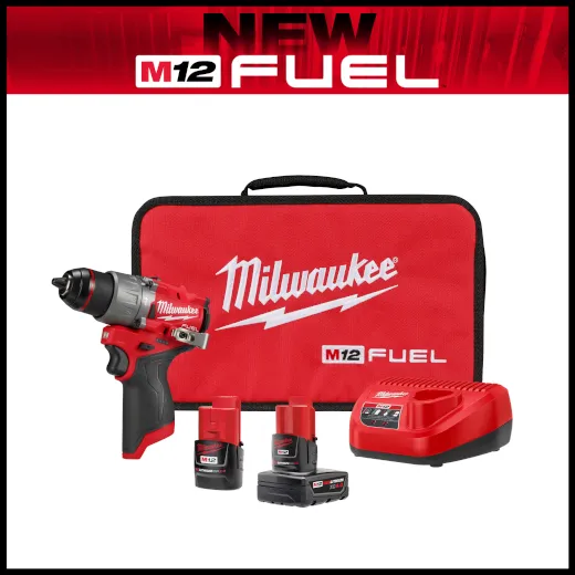 Milwaukee 3404-22 M12 FUEL™ 1/2" Hammer Drill/Driver Kit